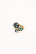 Bague Trilogie (cristaux Swarovski® vert sapin)