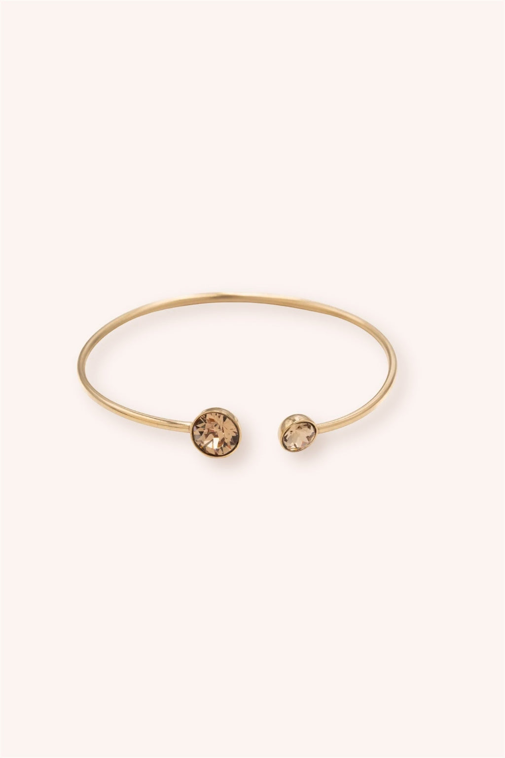Jonc betty (cristal Swarovski® marron clair)