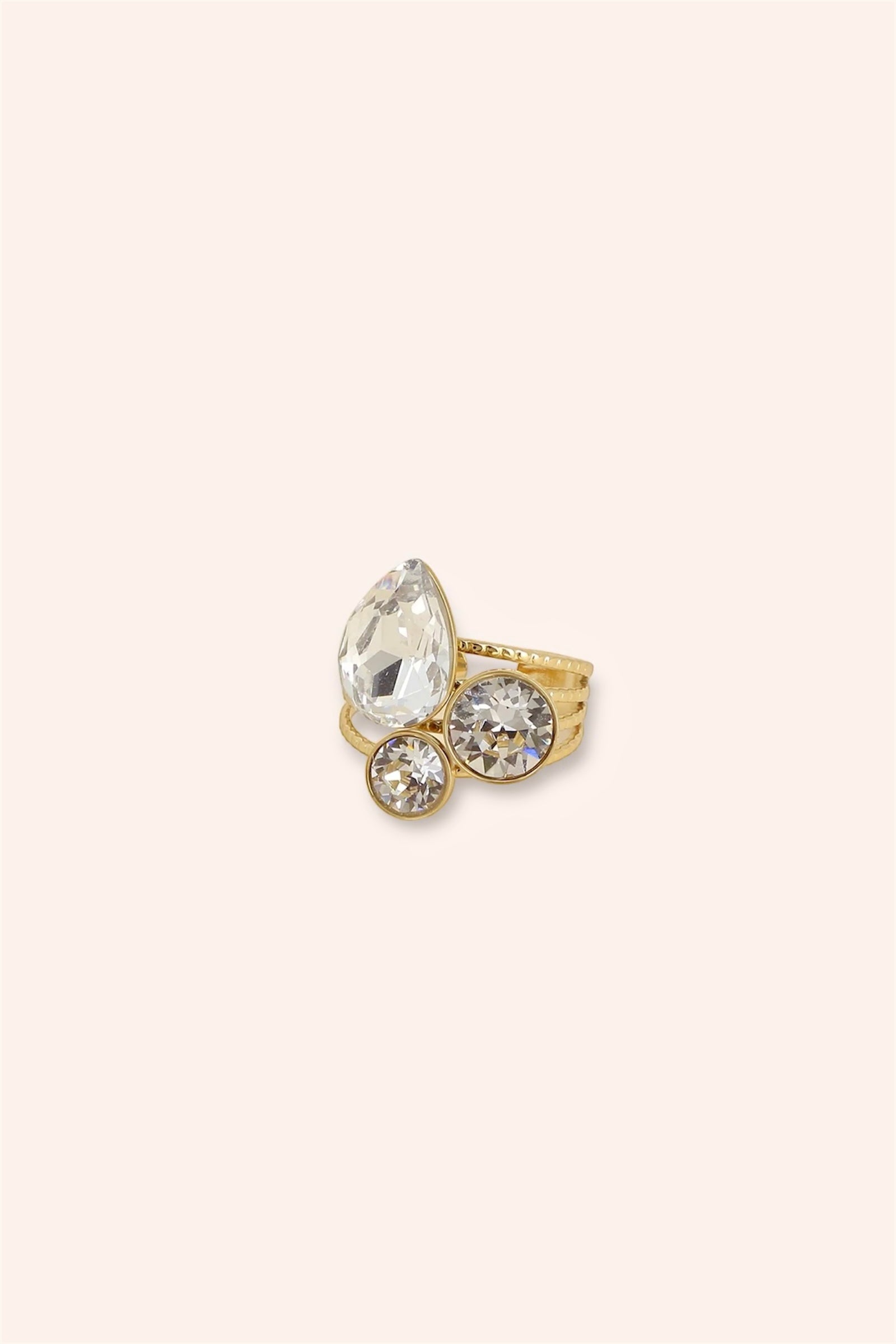 Bague Trilogie Goutte (cristaux Swarovski®)