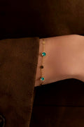 Bracelet riley (cristaux Swarovski® émeraude)