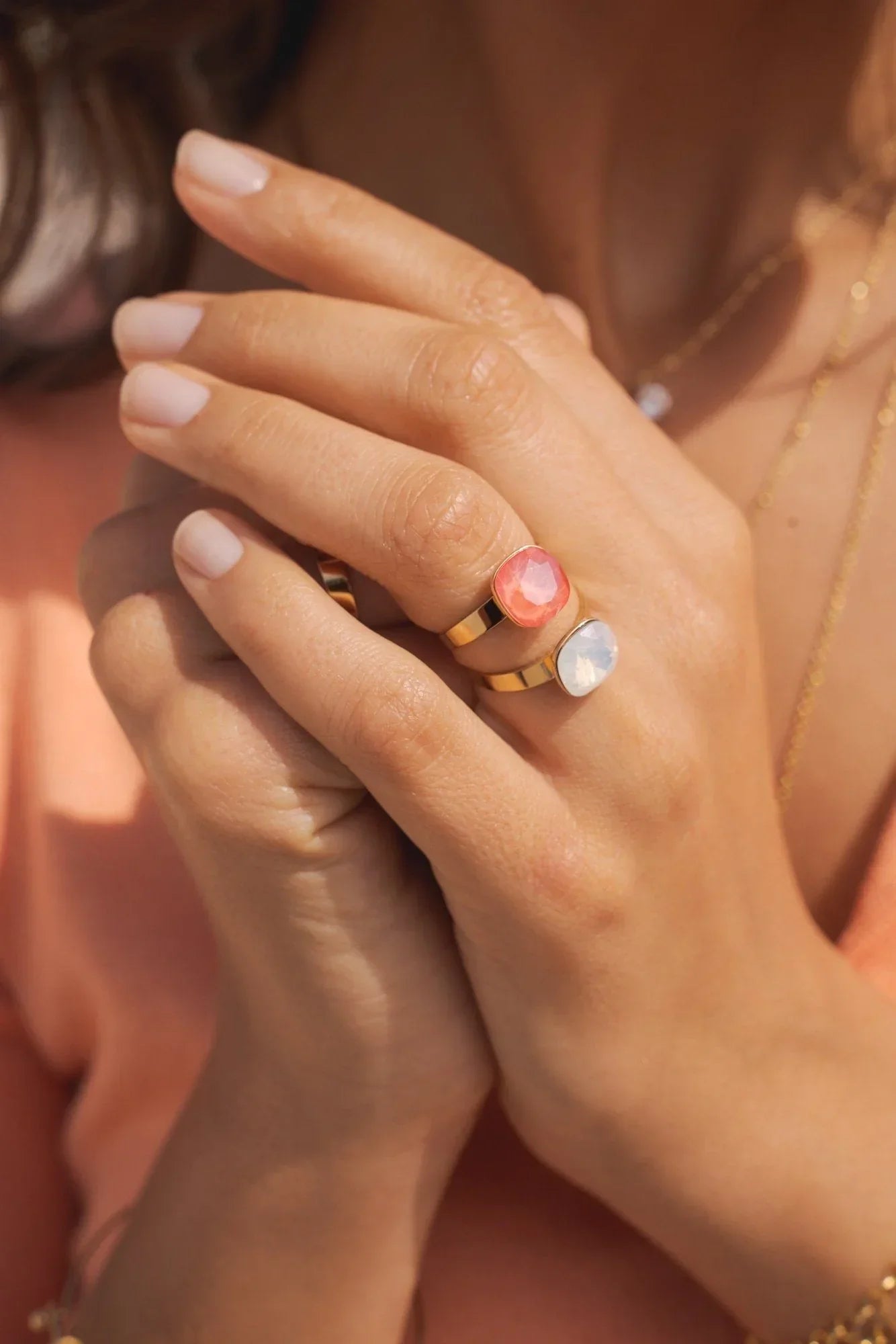 Bague Béa (cristal Swarovski® beige soleil)