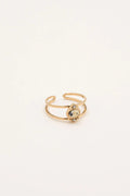 Bague Cléo (Jaspe dalmatien)