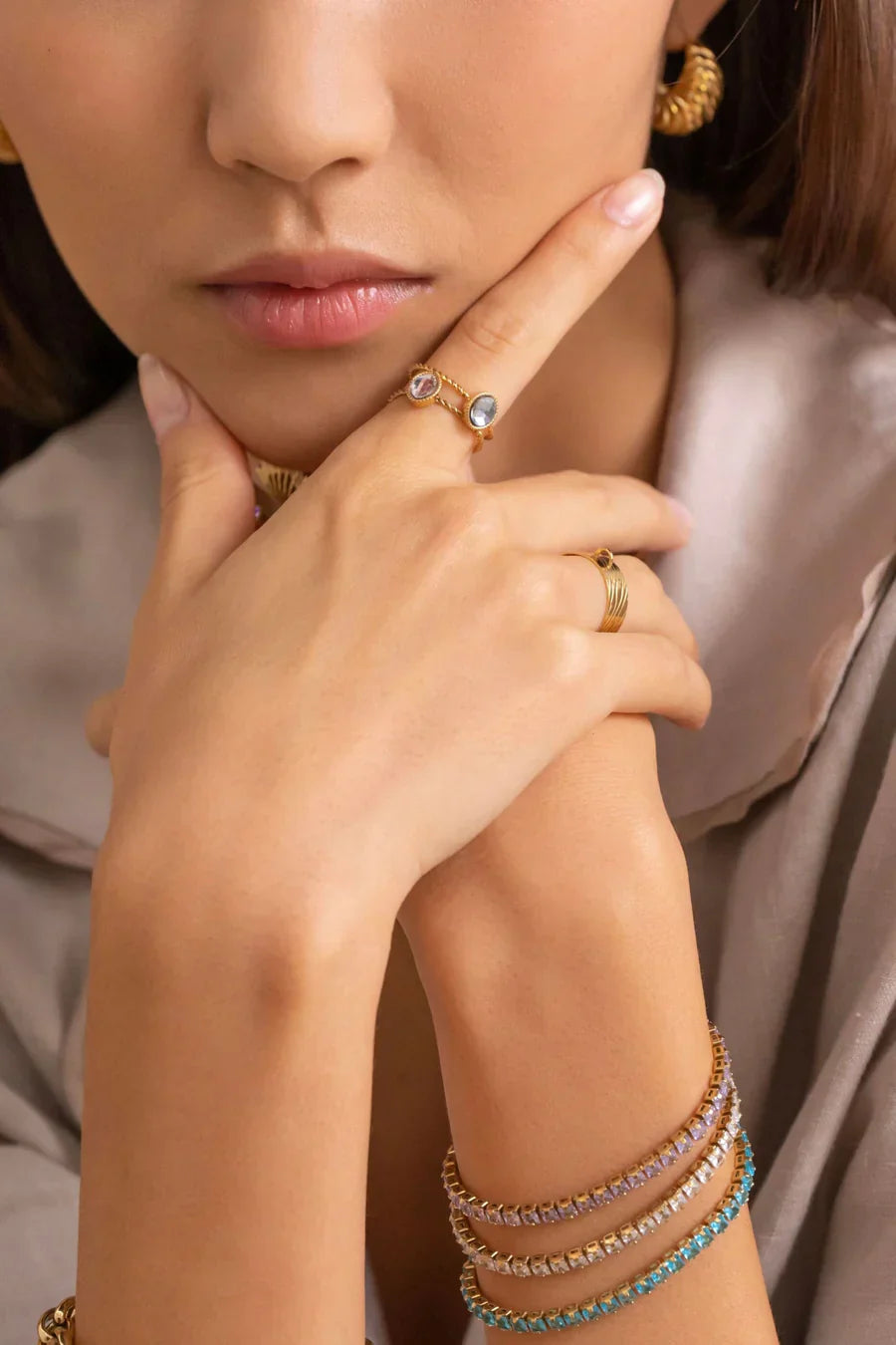 Bague Geyline - cristal Swarovski®