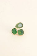Bague Idrissa (agate verte)