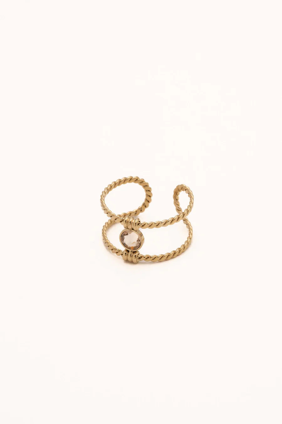 Bague Joe (beige soleil) - cristal Swarovski®