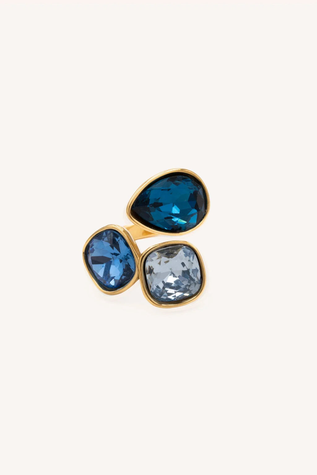 Bague Idrissa (cristaux Swarovski® bleus)