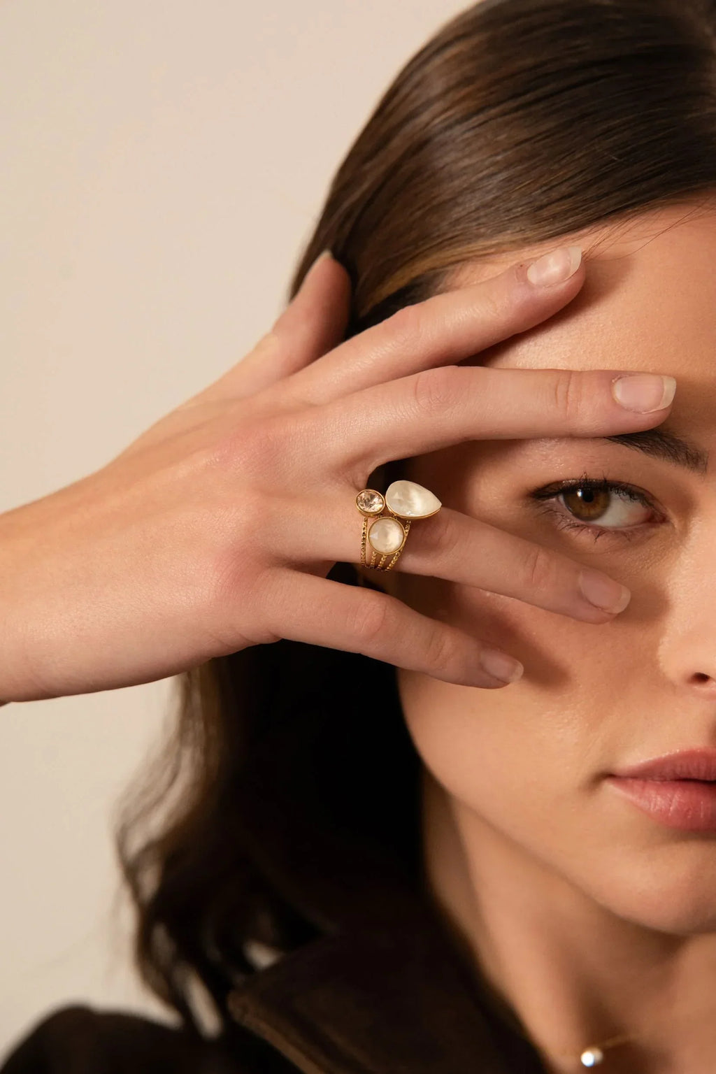 Bague Trilogie Goutte (cristaux Swarovski®)