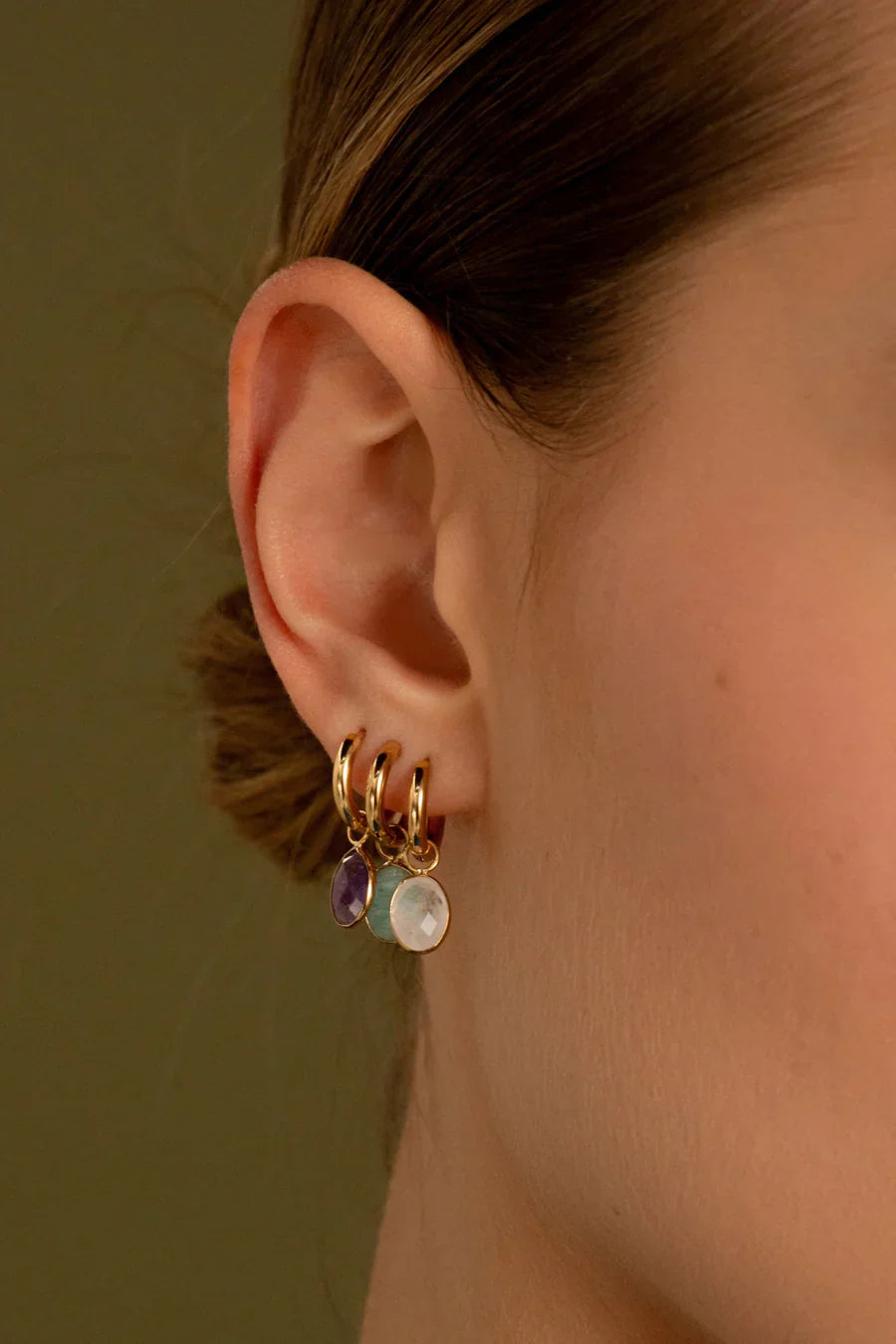 Boucles Azalée (aventurine verte)