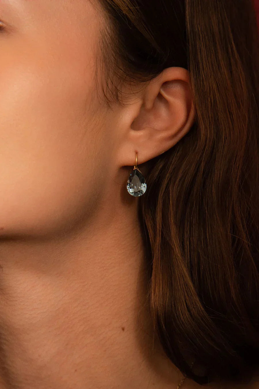Boucles Bertille (vert sapin) - cristal Swarovski®