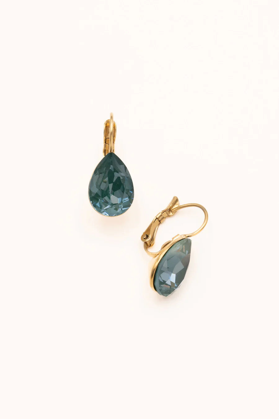Boucles Bertille (vert sapin) - cristal Swarovski®