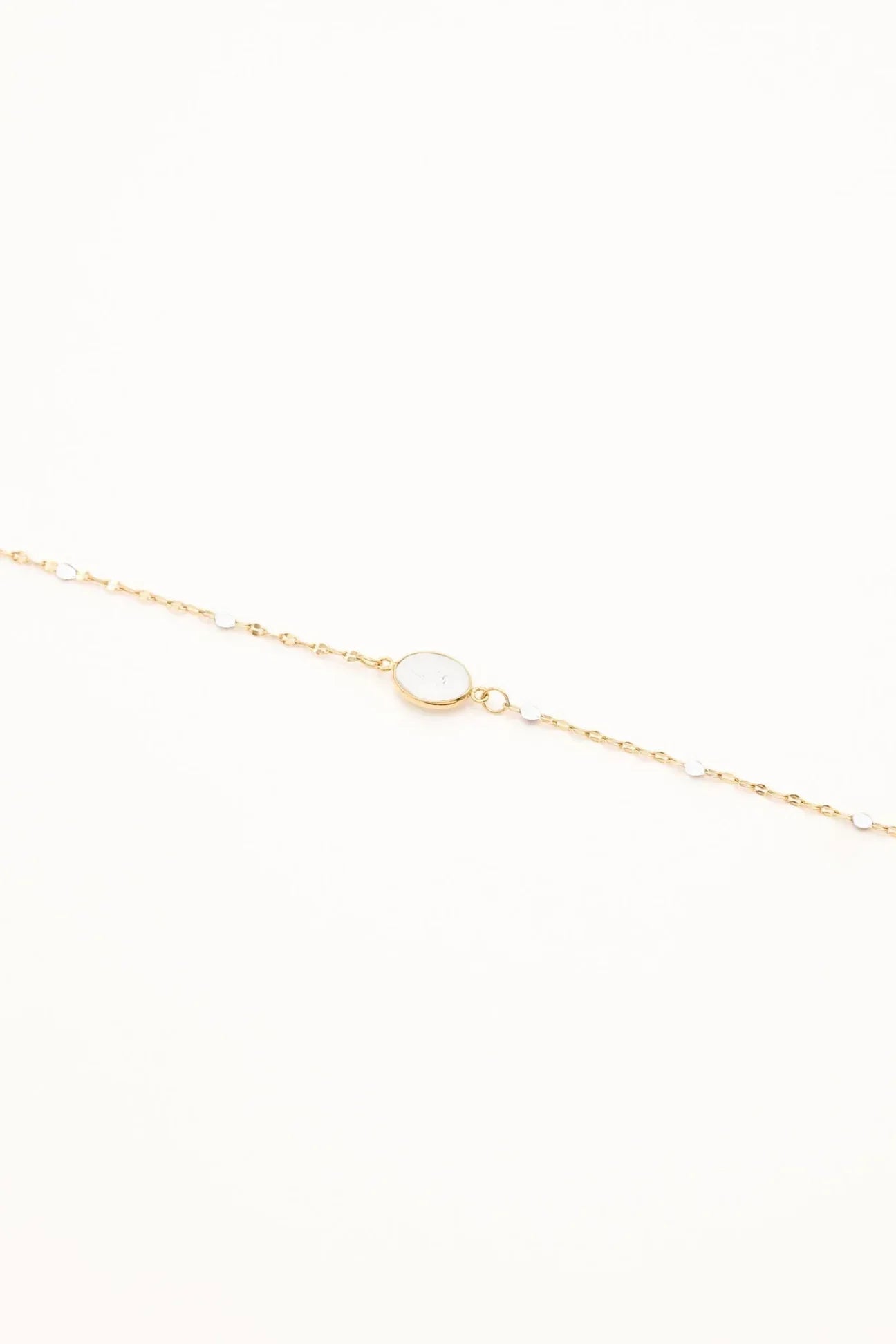Bracelet Noelynn (agate blanche)