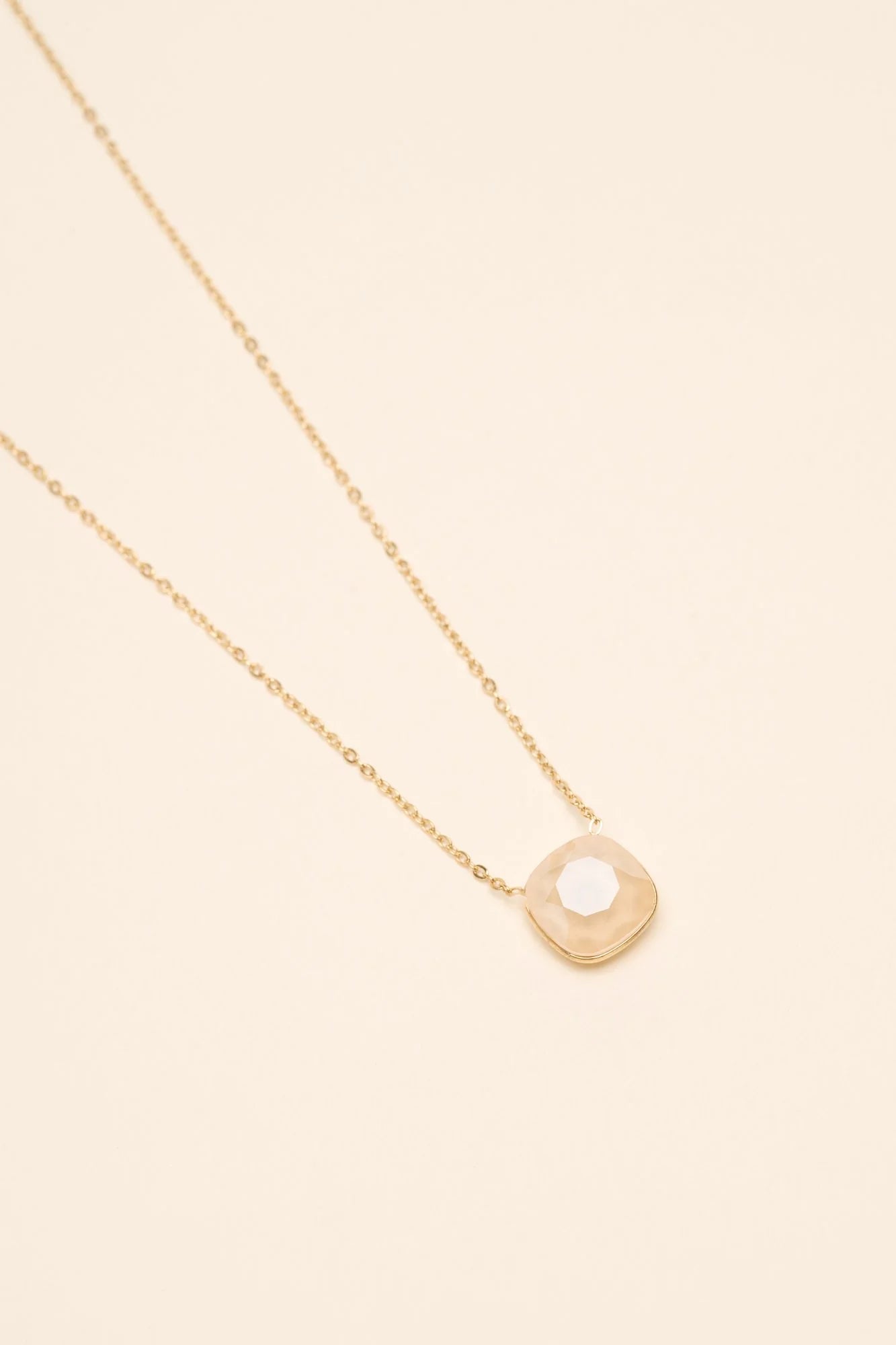 Collier Béa (cristal Swarovski® beige rosé)