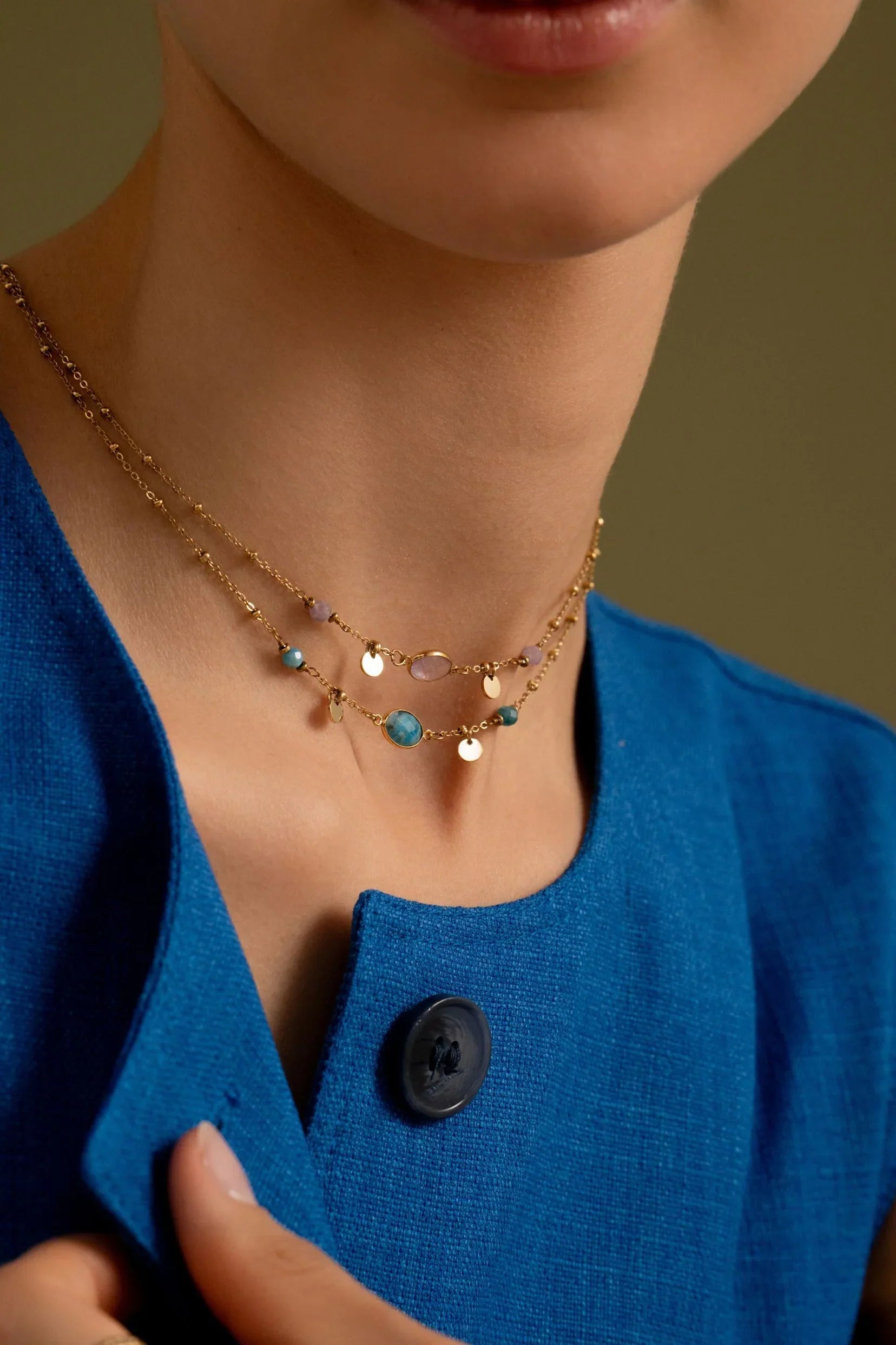 Collier Azalée (rouge)