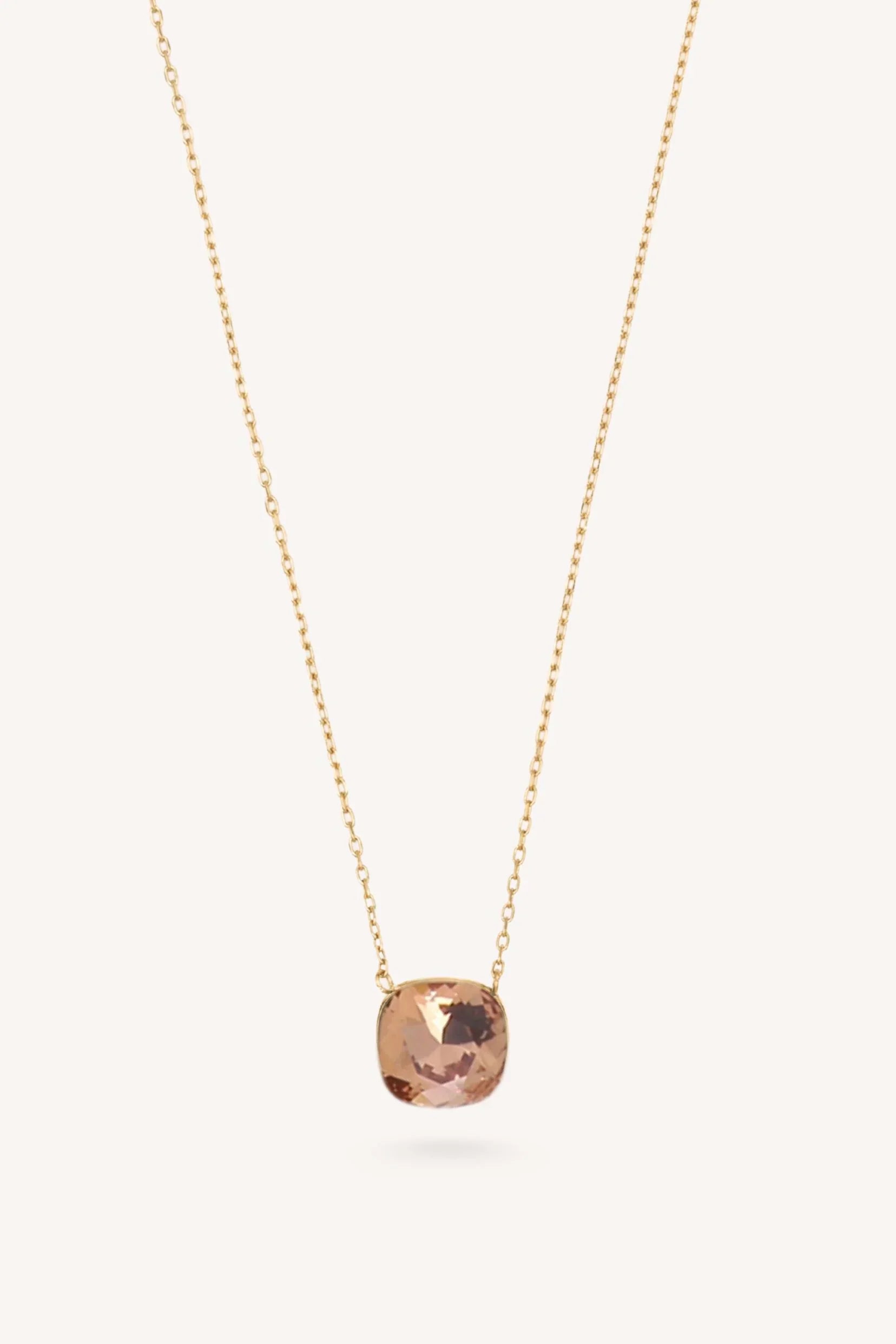 Collier Béa (cristal Swarovski® marron clair)