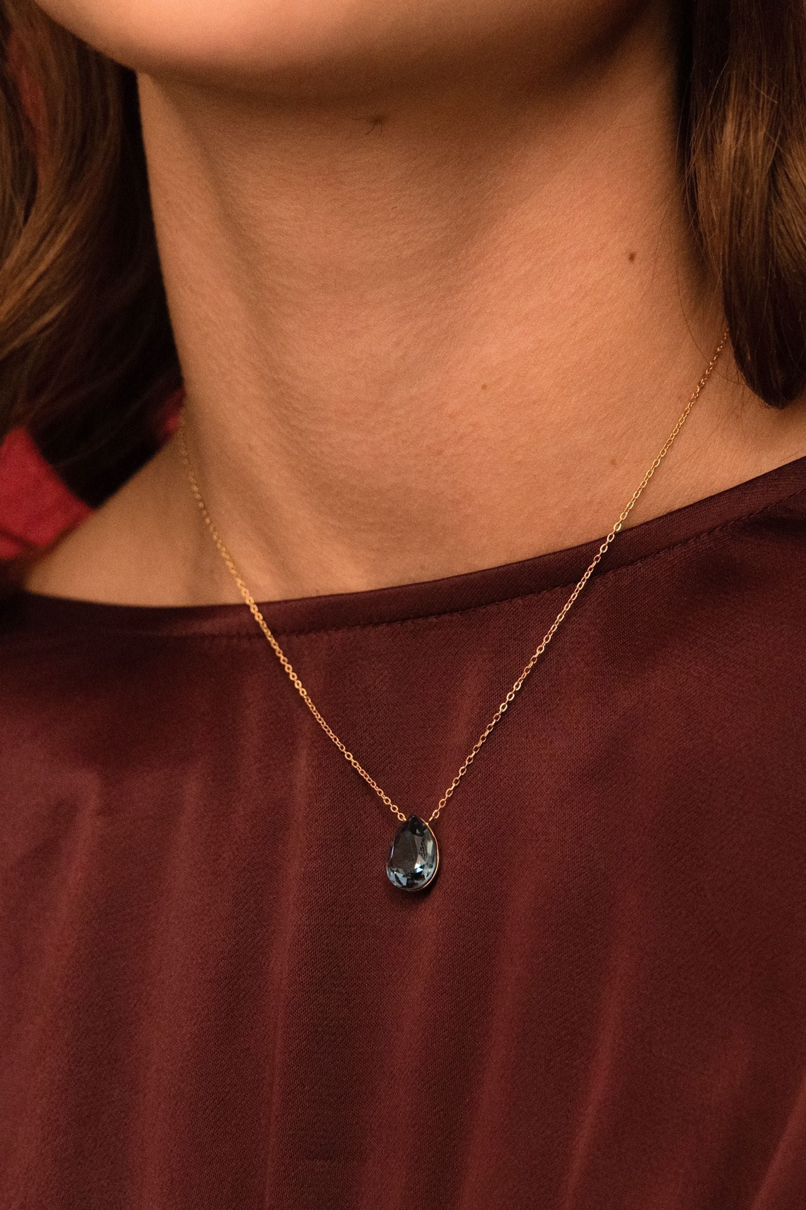 Collier bertille (Cristal Swarovski® vert sapin)