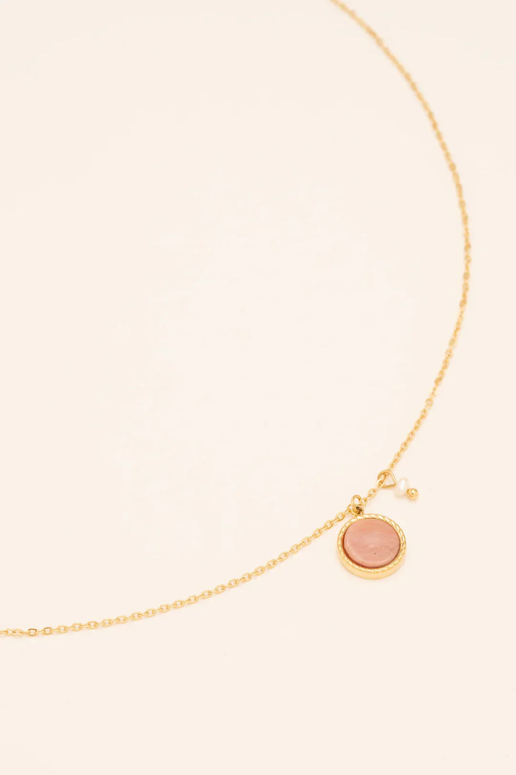 Collier Emllo (Rhodonite)