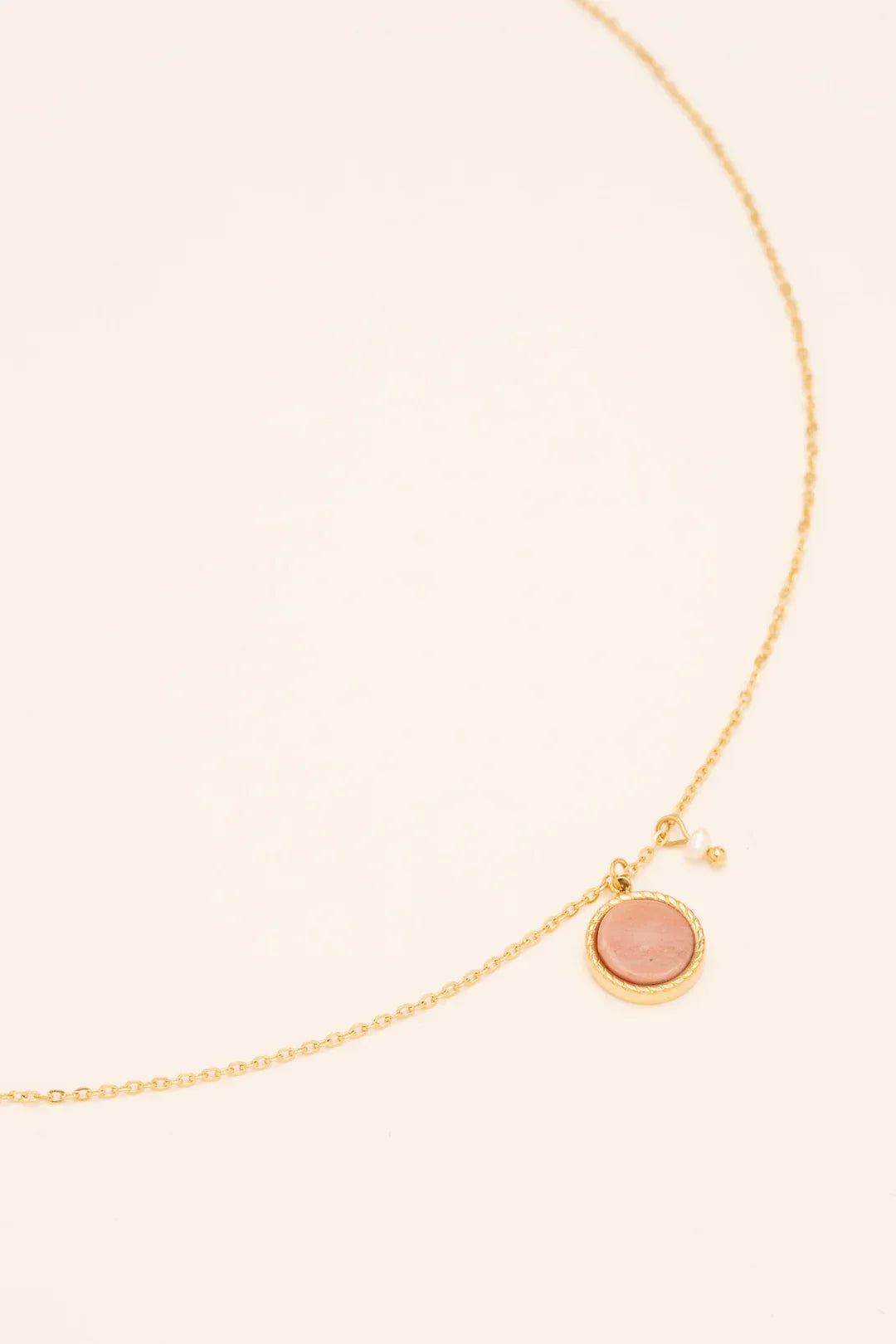 Collier Emllo (Rhodonite)