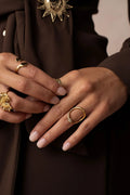 Bague Diana (jaspe dalmatien)