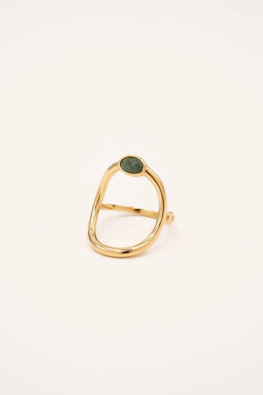 Bague Diana (jaspe vert)