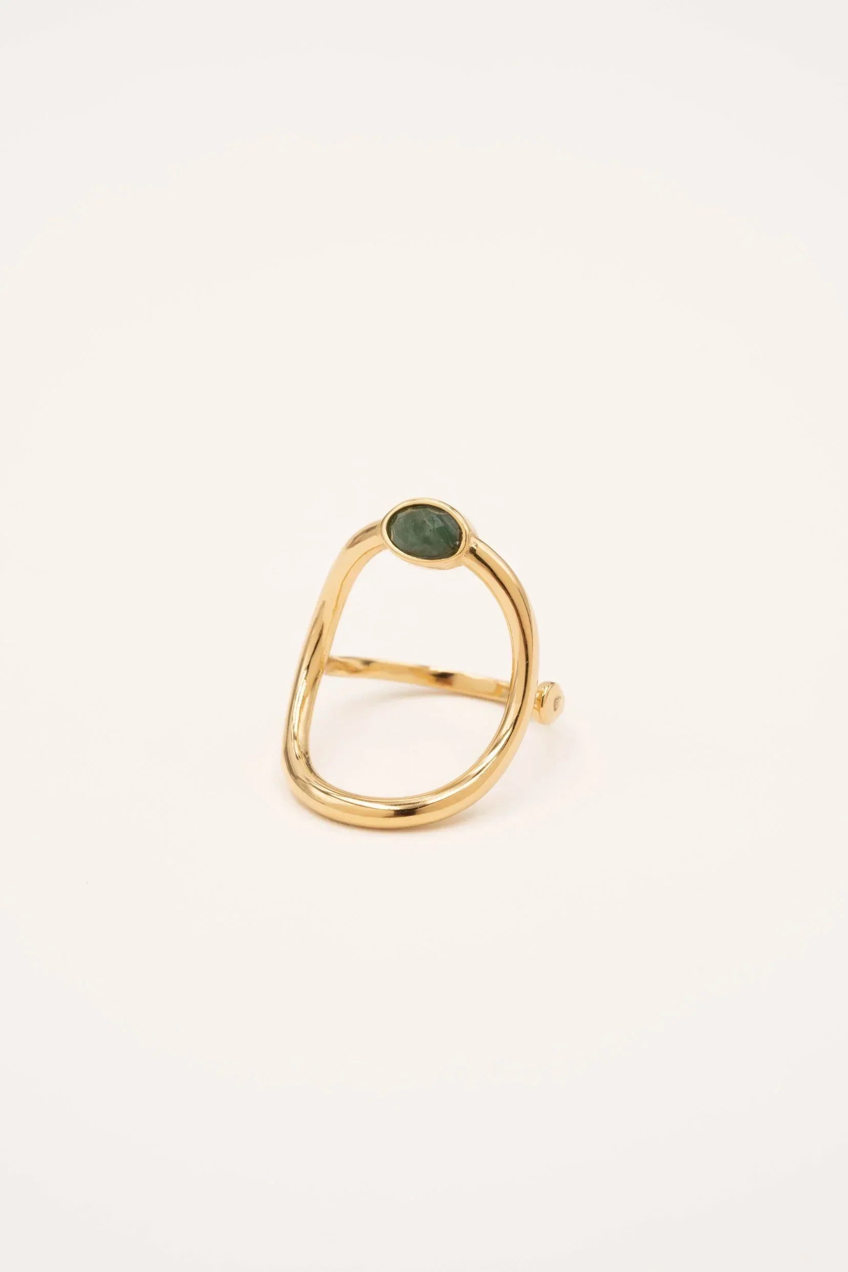 Bague Diana (jaspe vert)