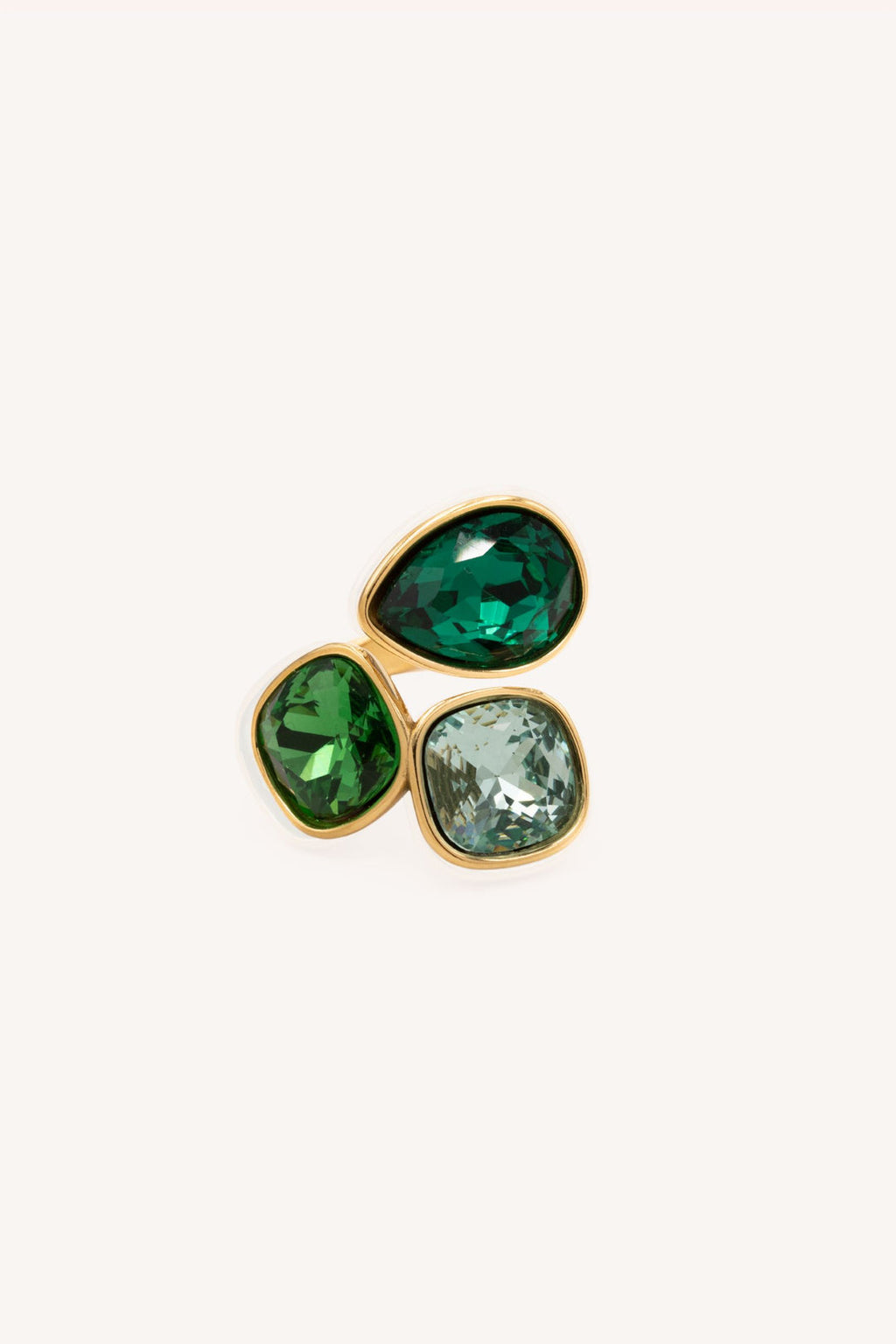Bague Idrissa (cristaux Swarovski® émeraude)